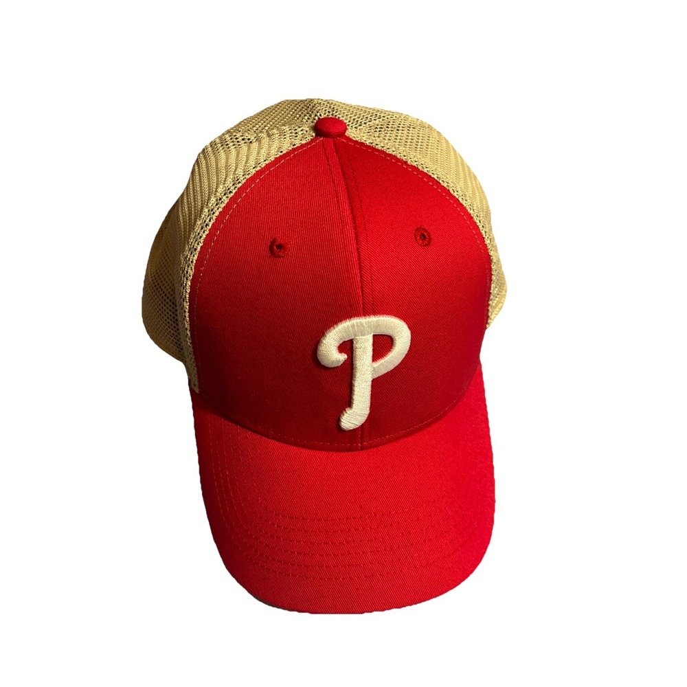 '47 Brand Phillies Trucker Hat Men's Red Excellent MLB Mesh Snapback OSFM